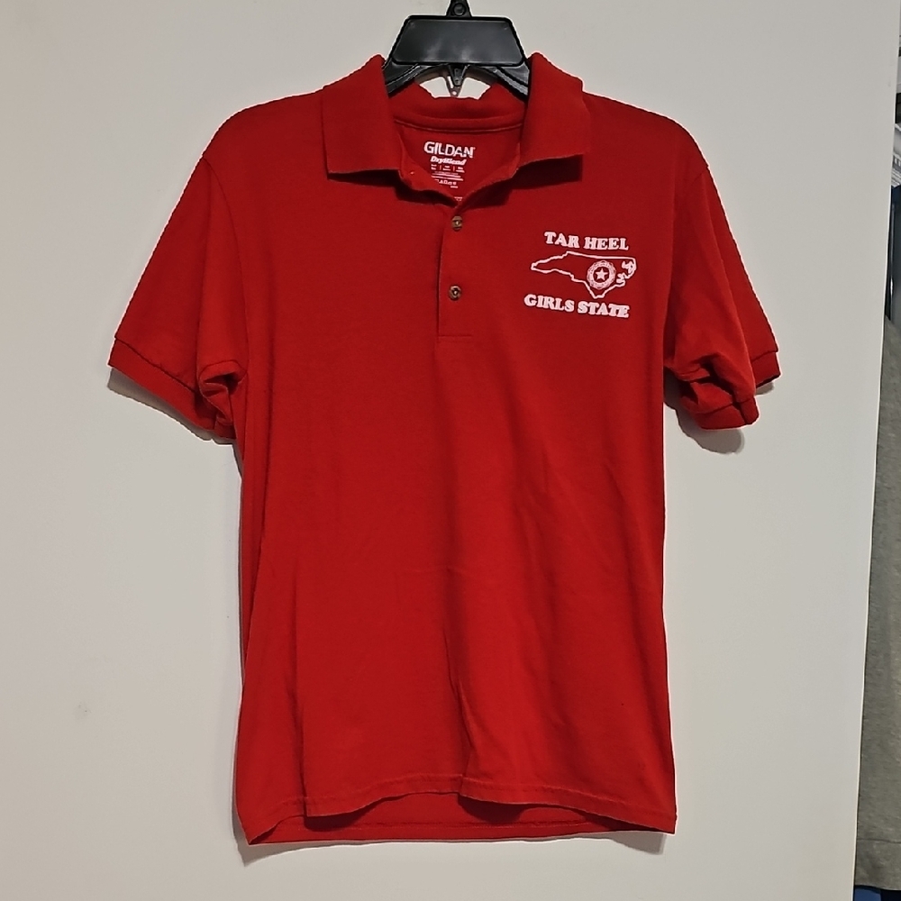 Tar Heel Girls State Gildan Red Polo Shirt Women Small North Carolina